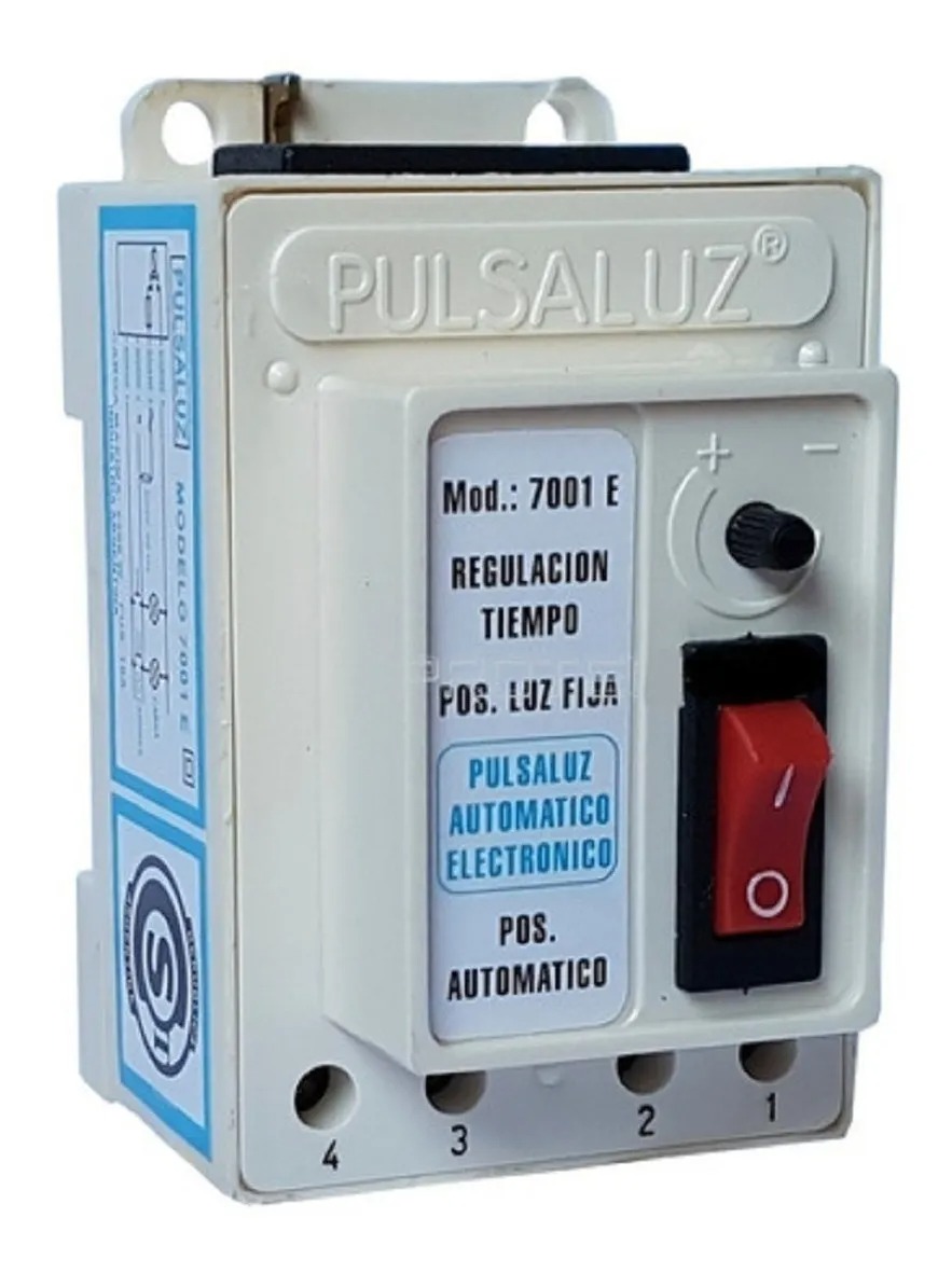 Automatico Pulsaluz De Escalera Pasillo General 4 Cables 7001 E