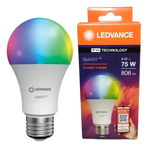 Lampara Led Smart RGB 9W Wifi Ledvance FC y Colores